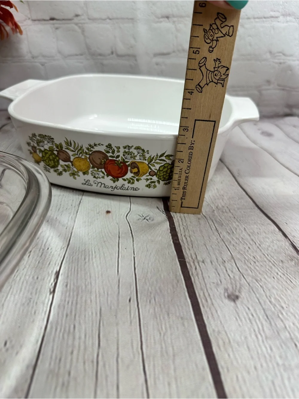 vtg Corning ware spice of life la marjalaine 2qt Casserole Dish A-2-B Glass Lid